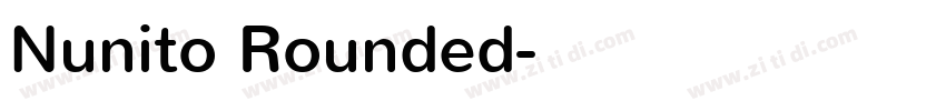 Nunito Rounded字体转换